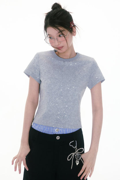 Starry Fragments Grey Tee