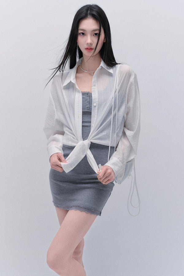 Elegant Blue Blouse Shirt