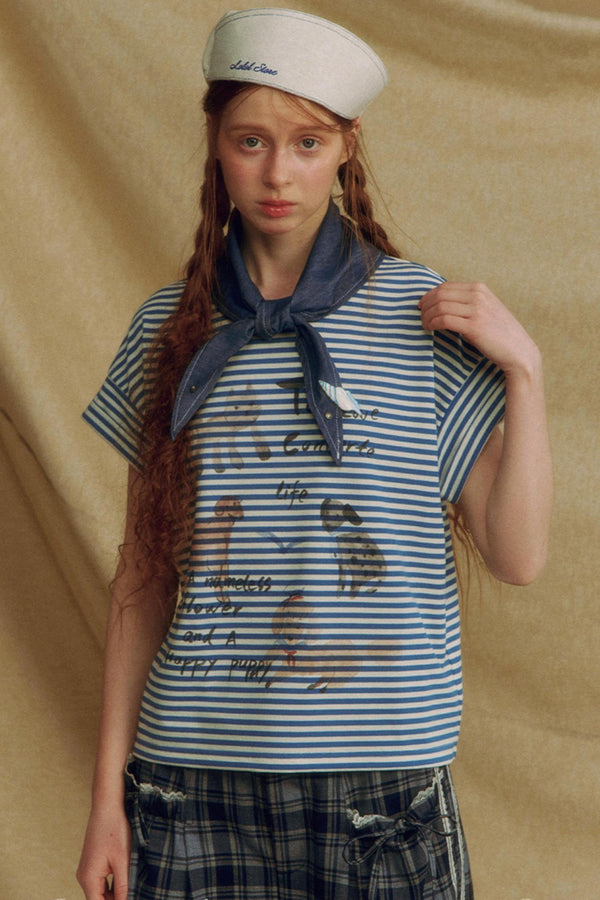 Casual Crewneck Printed T-Shirt