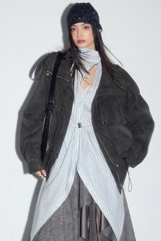 Urban Distressed Leather Jacket