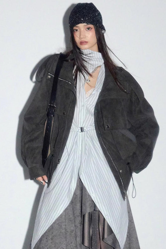 Urban Distressed Leather Jacket