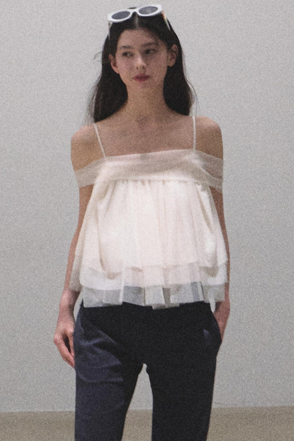 Moonlit Mesh Camisole Top