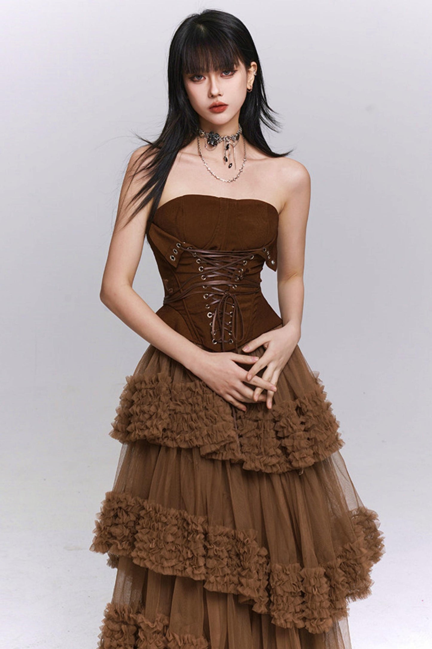 Ghost Girl Waist-Cinching Top