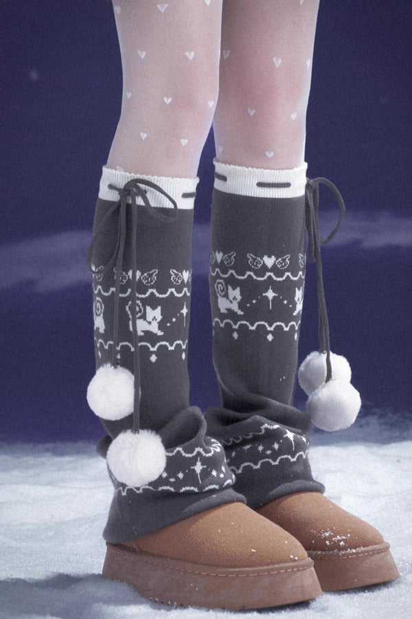 Fair Isle Knit Socks