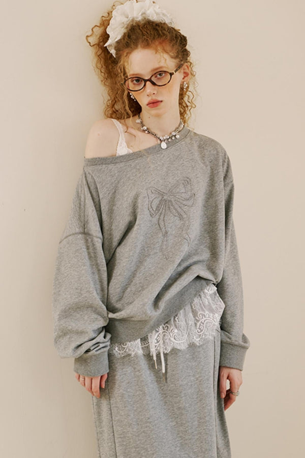 Chic Bowknot Sweatshirt