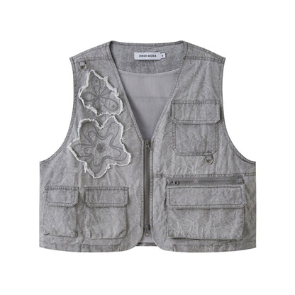 Vintage Floral Work Vest