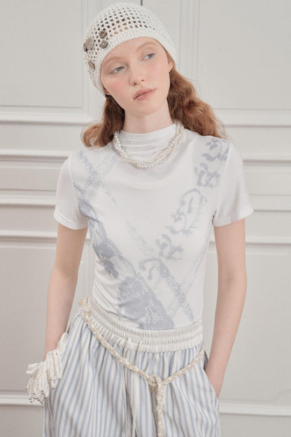 Blossom Silk Lace Tee