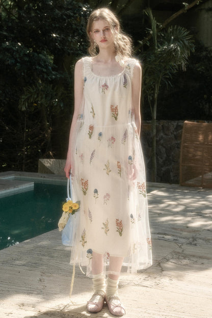 Galaxy Dandelion Halter Dress