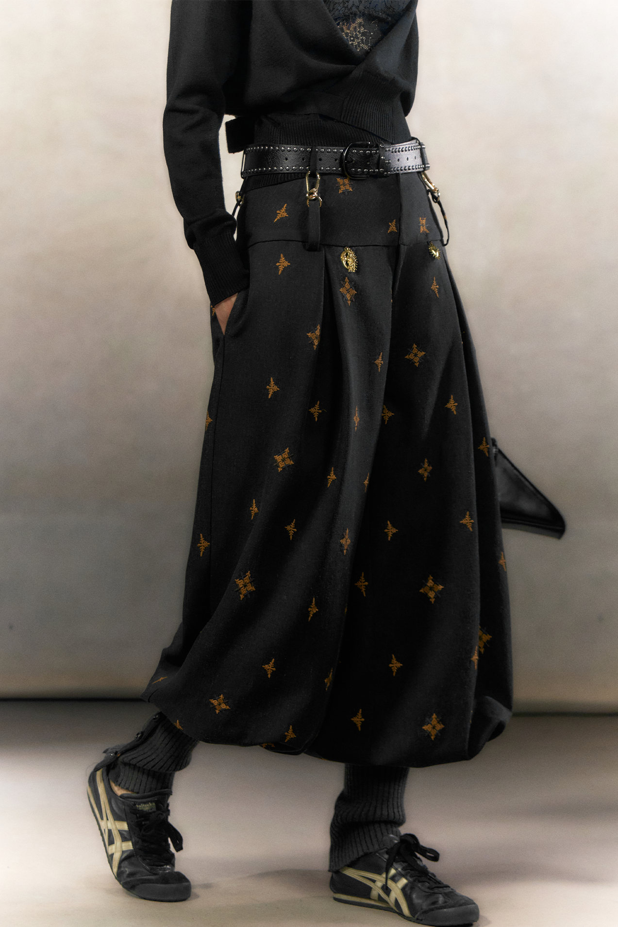 Starburst Print Lantern Pants