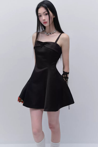 Elegant Satin Midi Dress