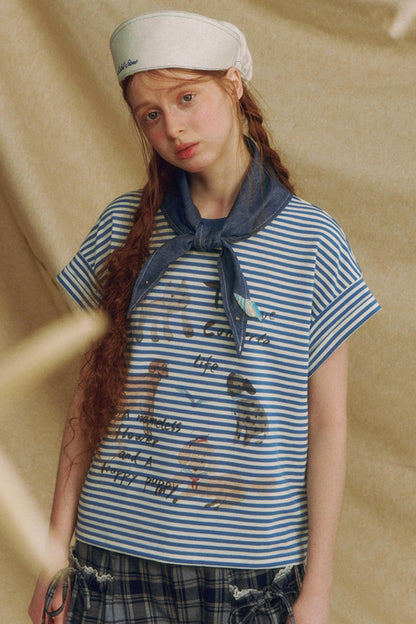 Casual Crewneck Printed T-Shirt