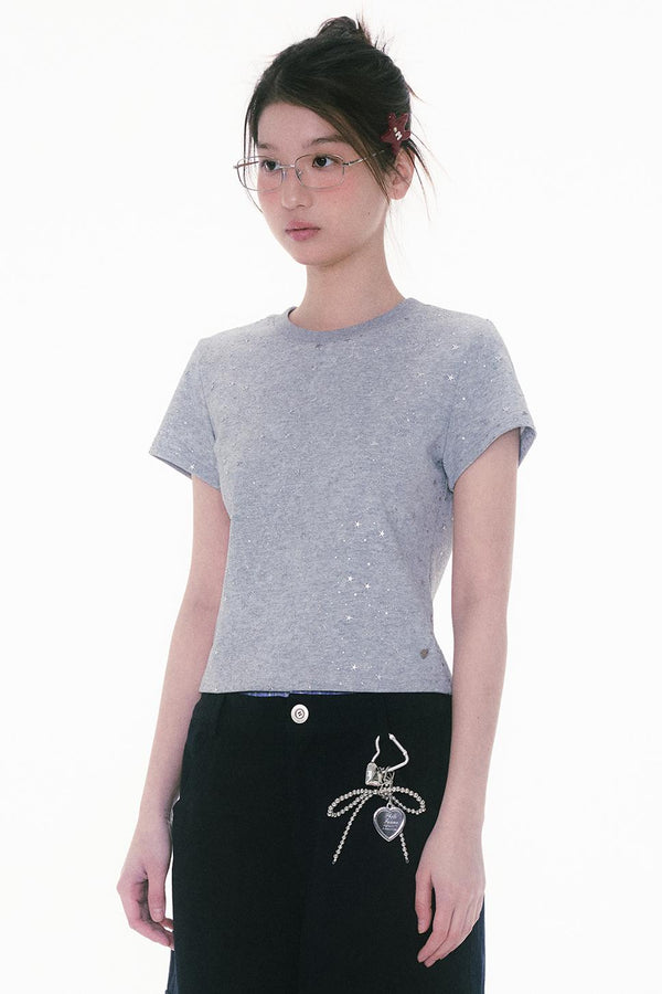 Starry Fragments Grey Tee