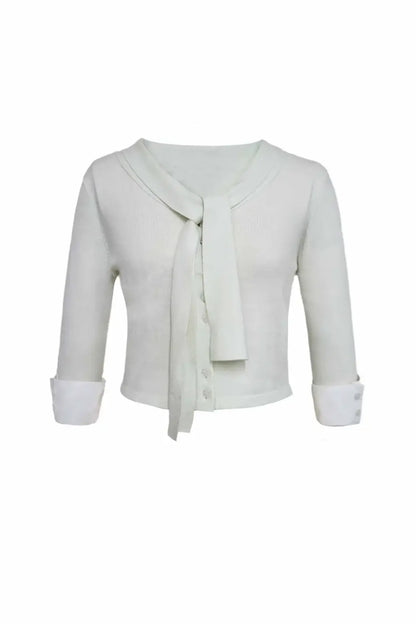 Lace-Up Knit Crop Top