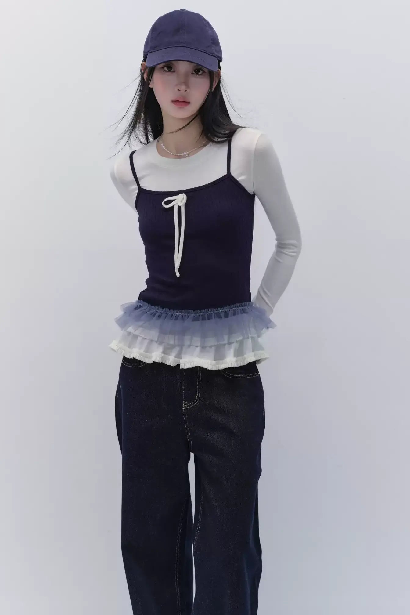 Two-Piece Bow Slim Top Set-Up