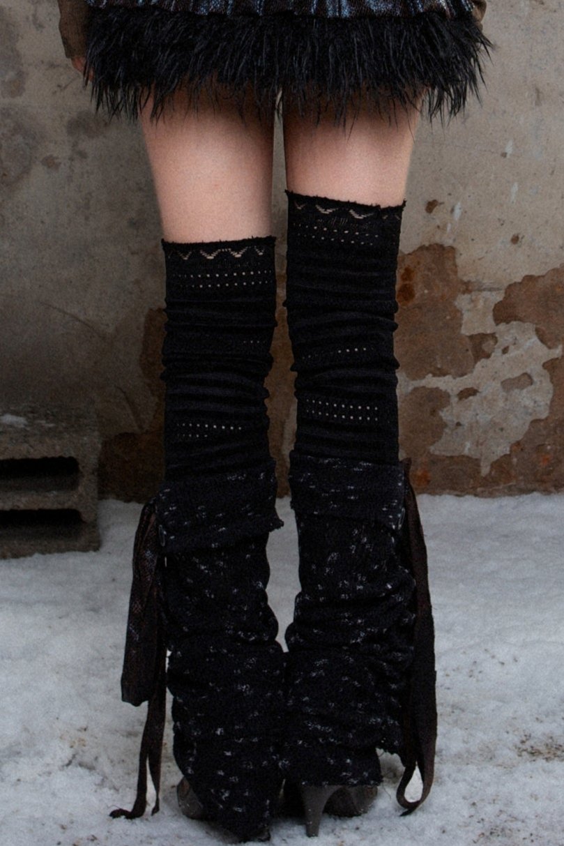 Punk Rock Stitched Wool Socks