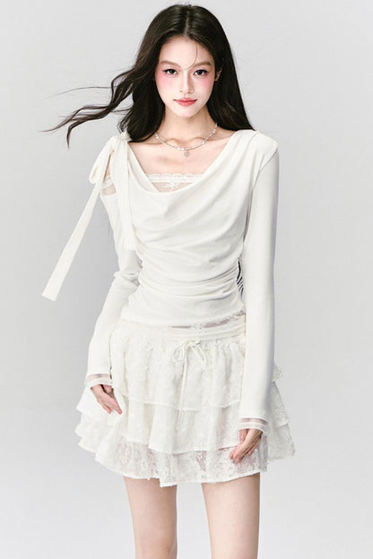 Pure Lace Knit Top Set-Up