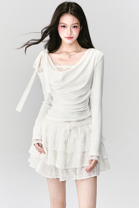 Pure Lace Knit Top Set-Up