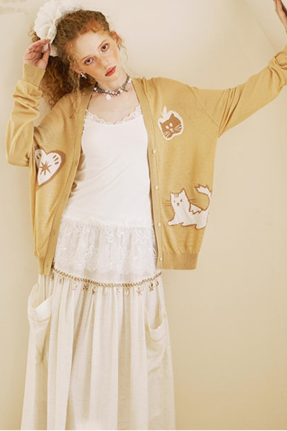 Soft Apple Design Cardigan