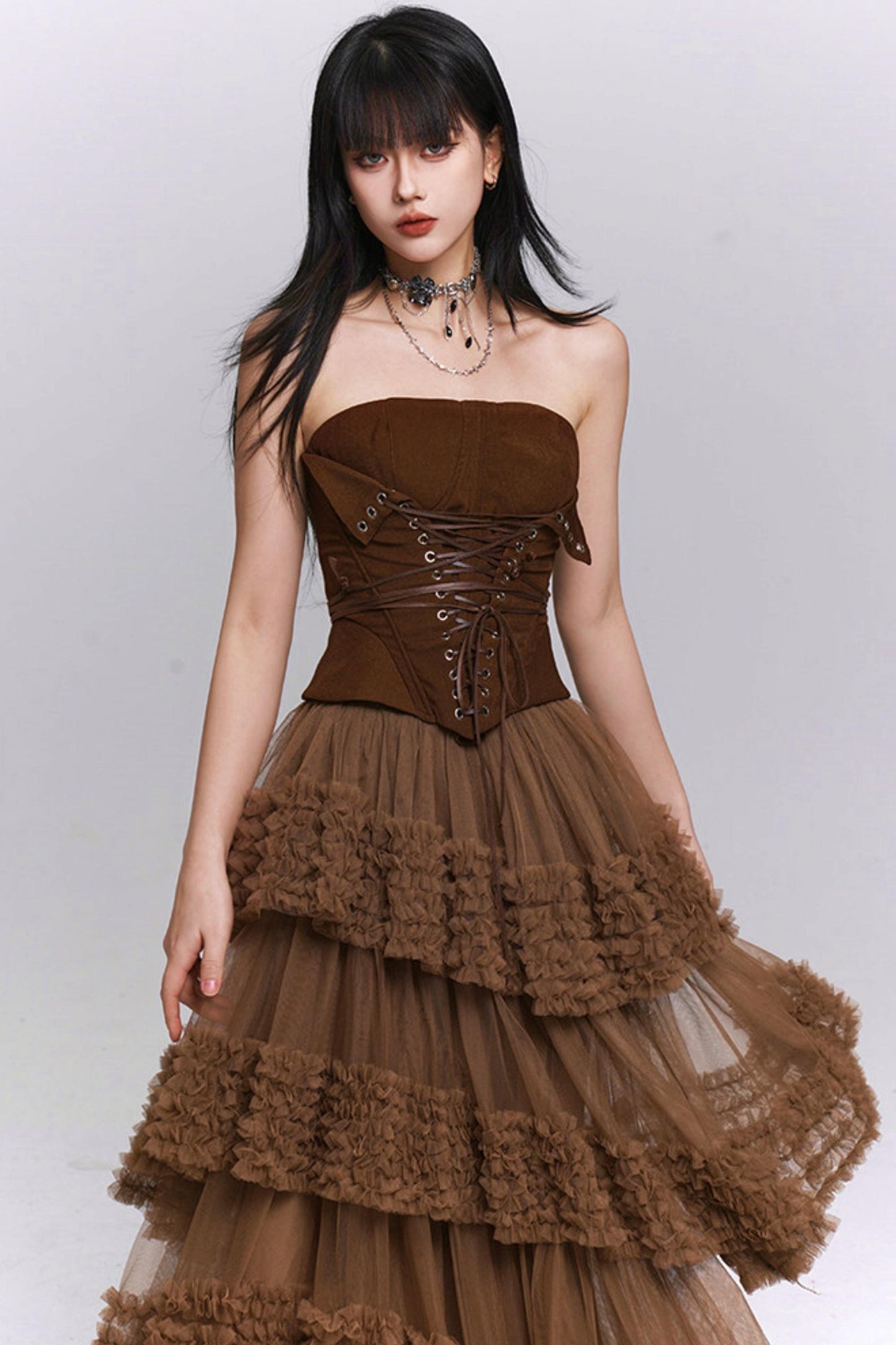 Ghost Girl Waist-Cinching Top