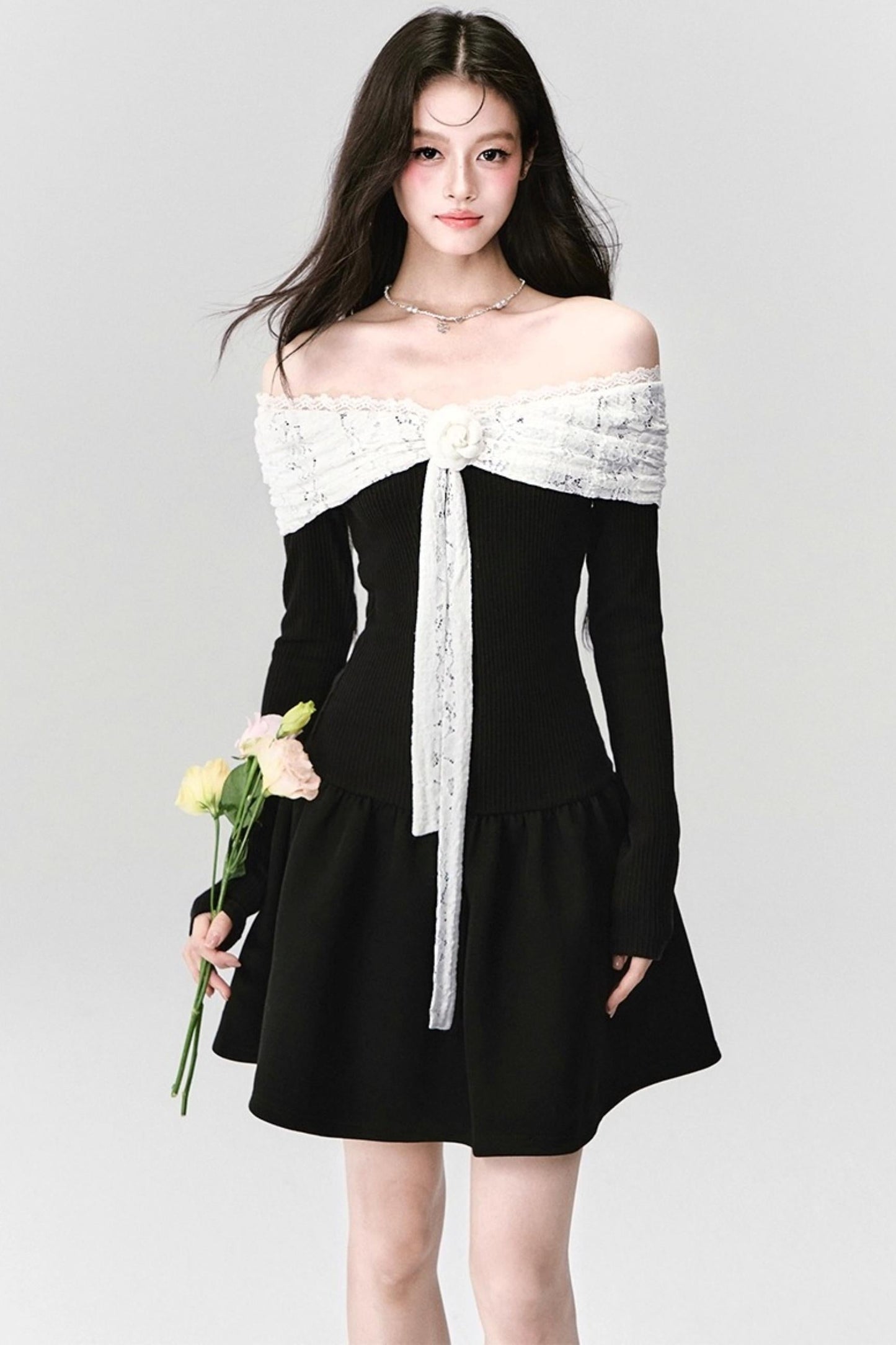 Temperament Lace Princess Dress