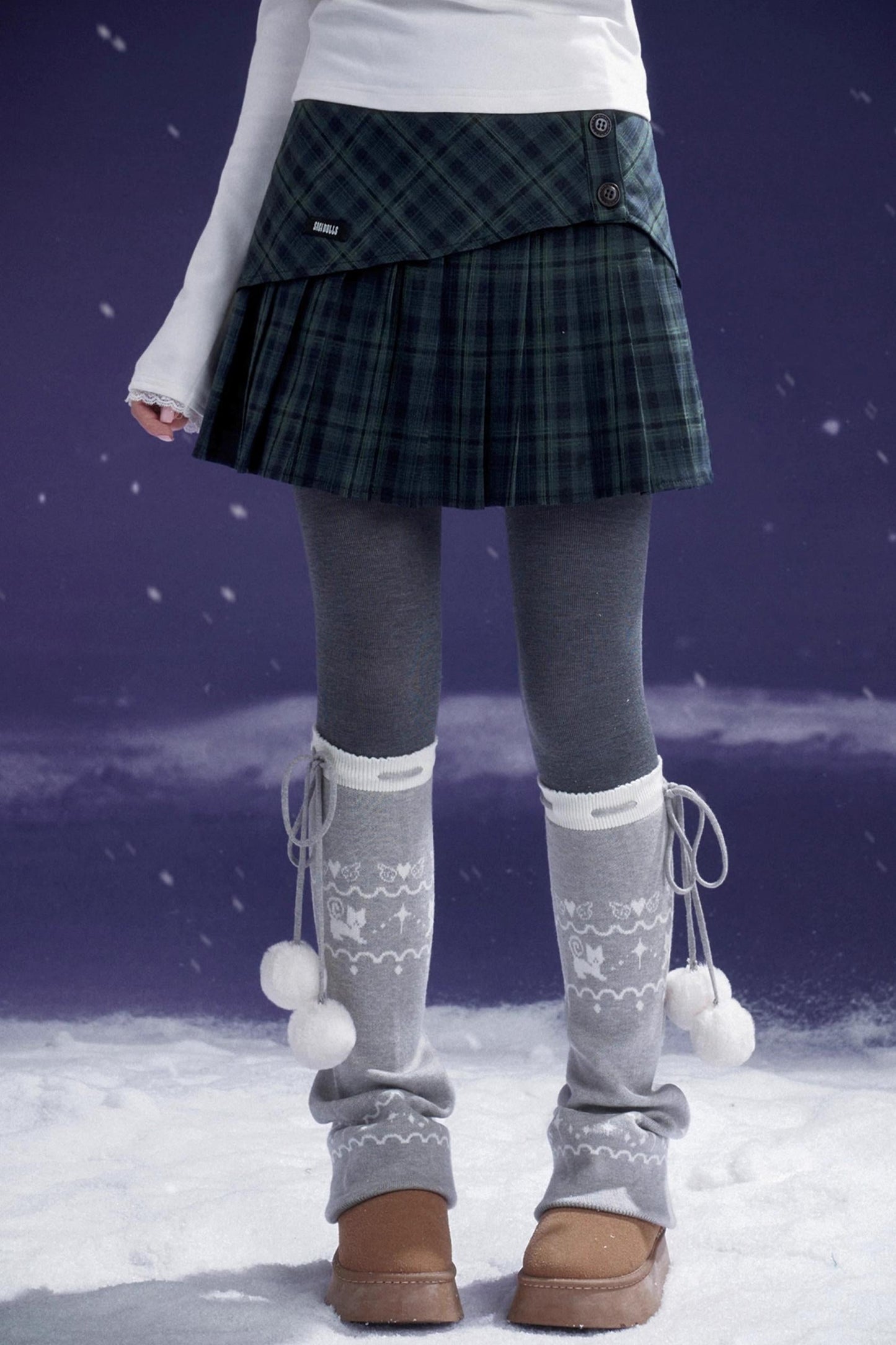 Fair Isle Knit Socks