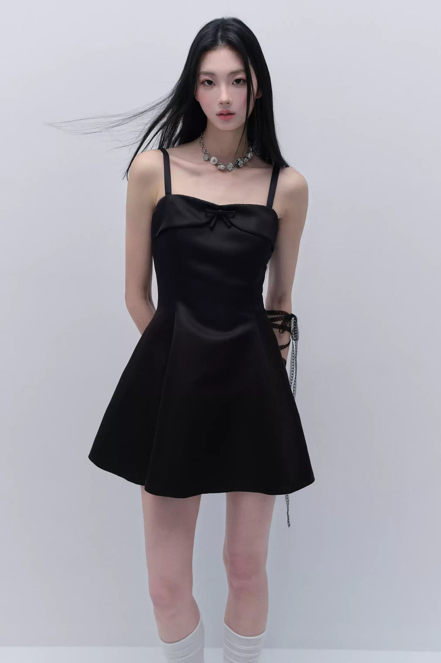 Elegant Satin Midi Dress