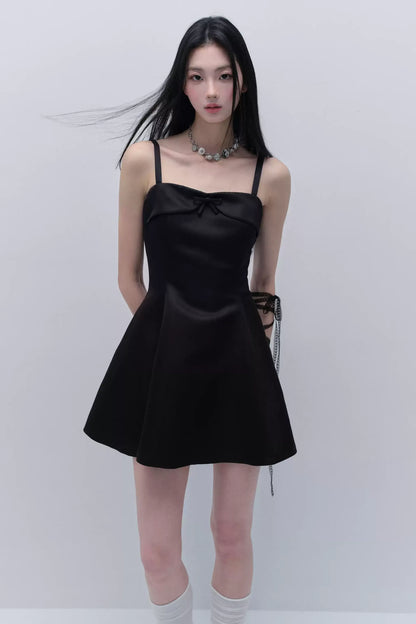 Elegant Satin Midi Dress