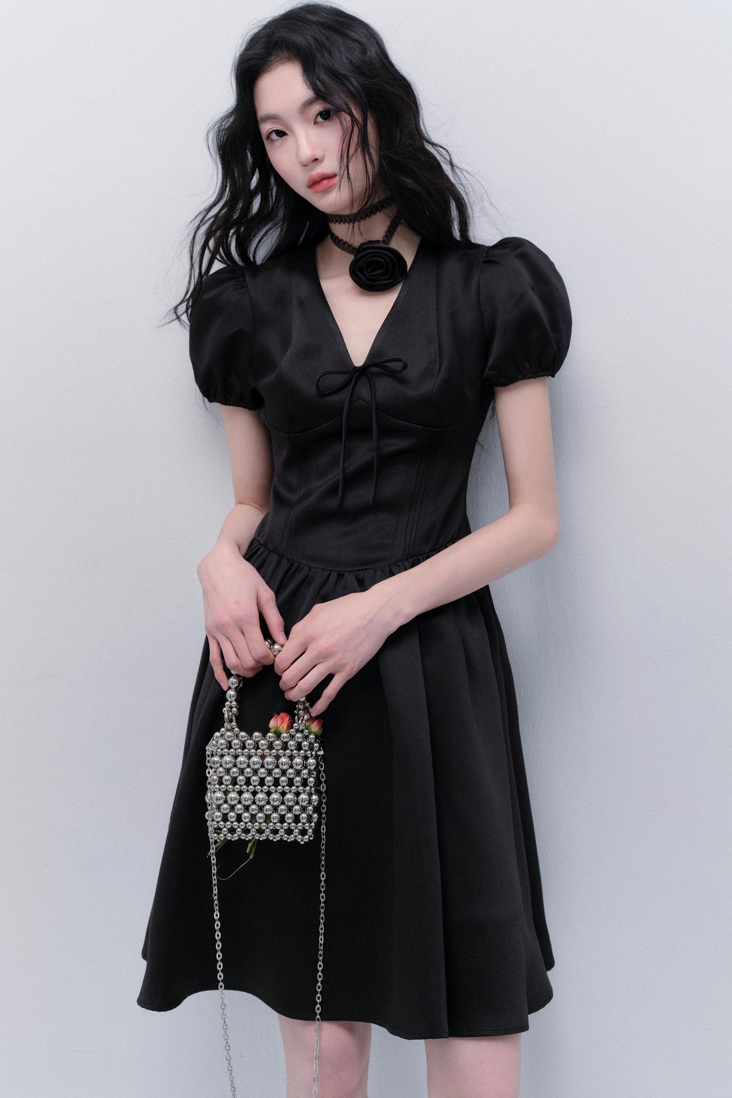 Nocturne Bubble Sleeve Dress