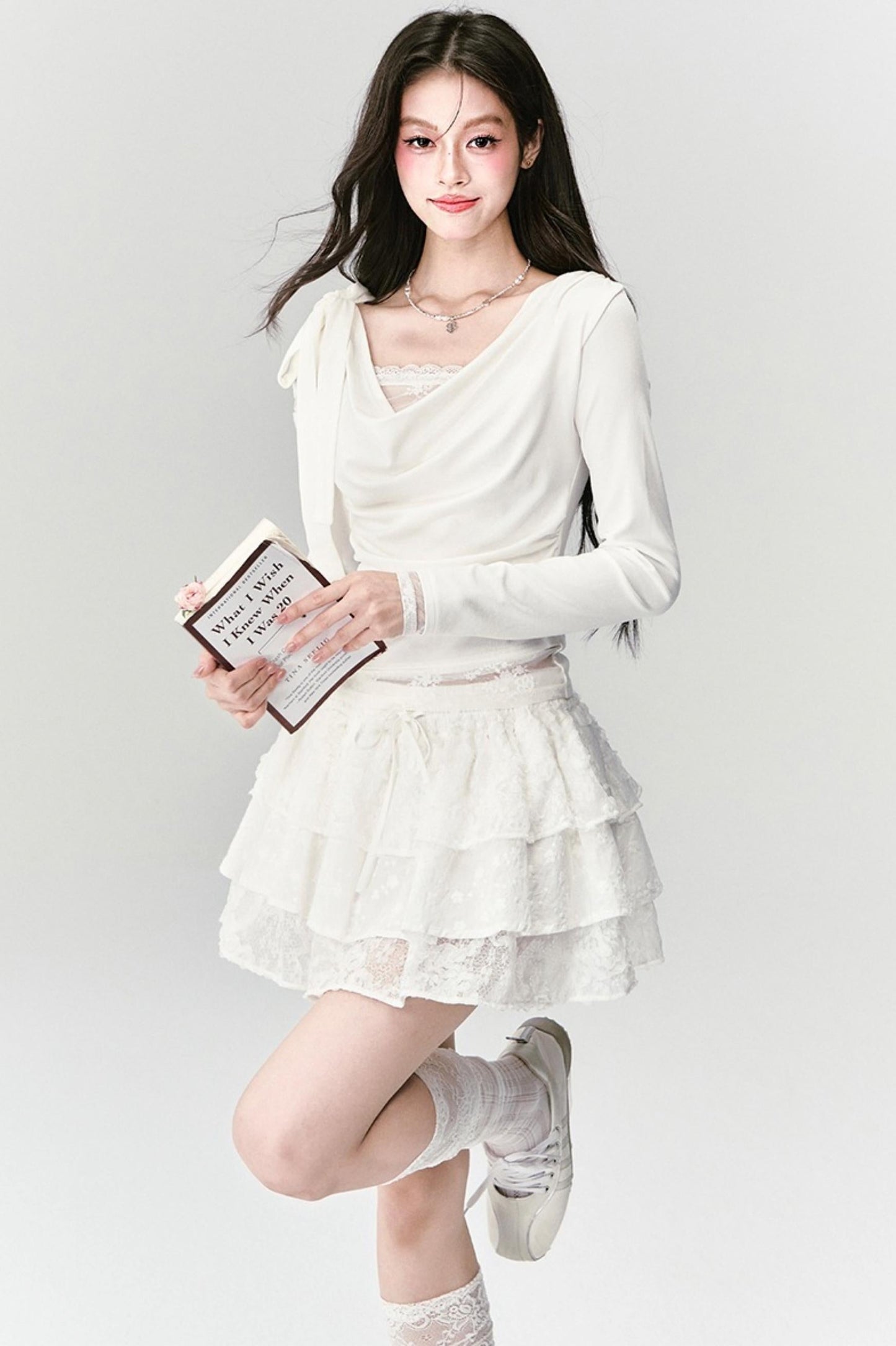 Pure Lace Knit Top Set-Up