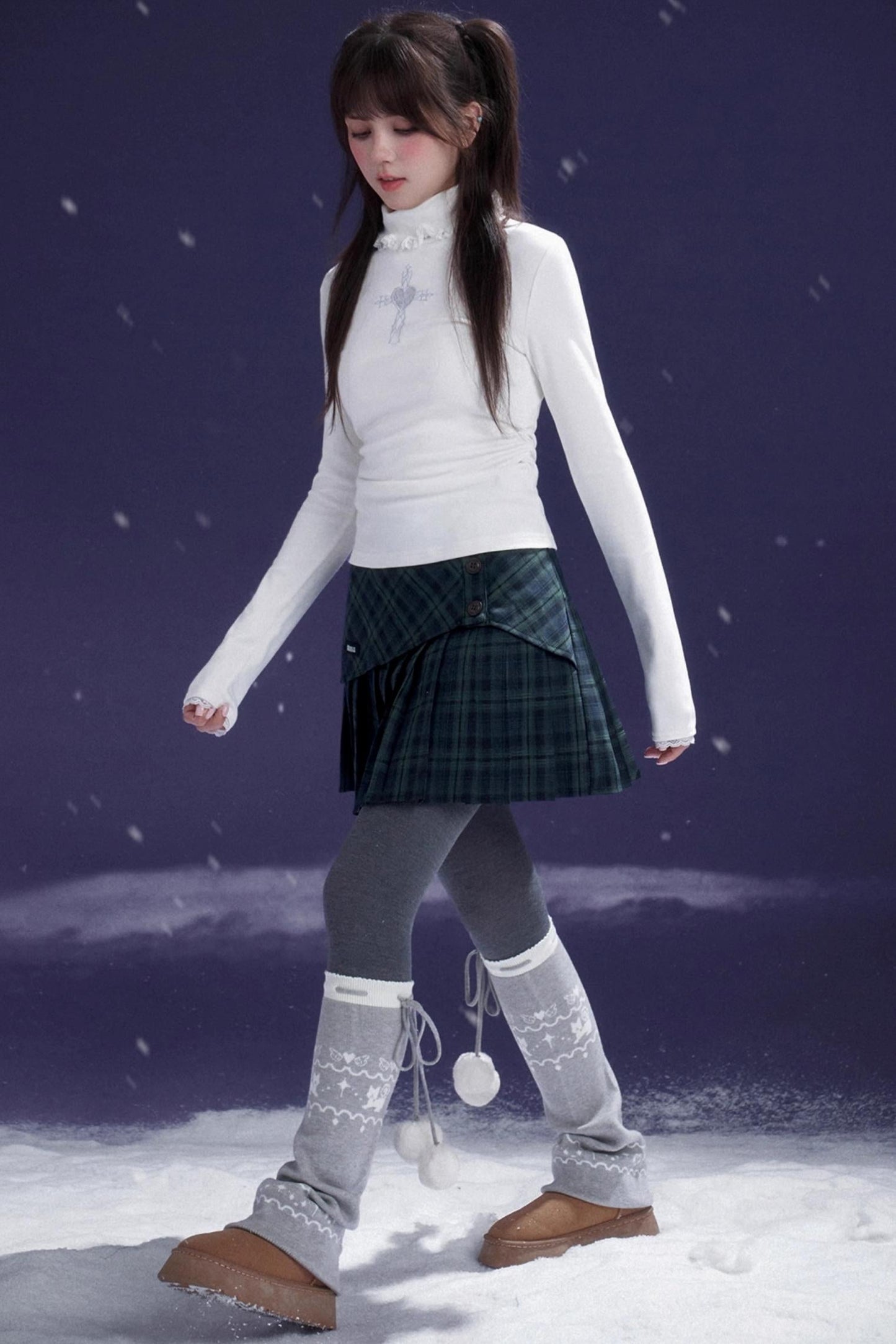 Fair Isle Knit Socks