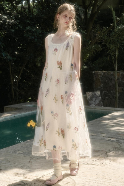 Galaxy Dandelion Halter Dress