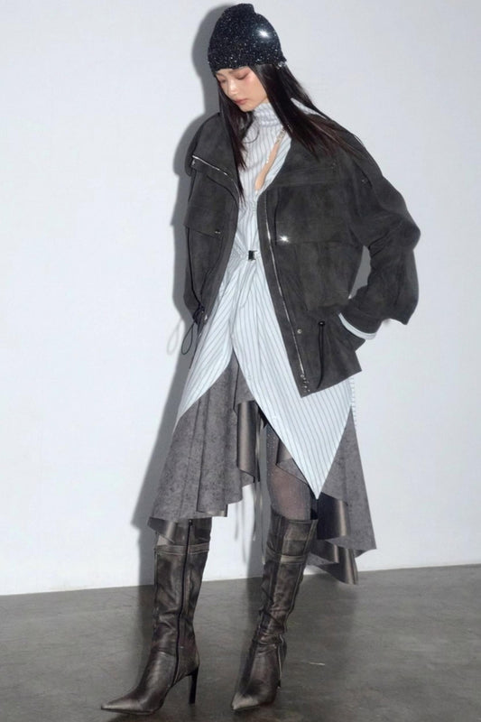 Urban Distressed Leather Jacket