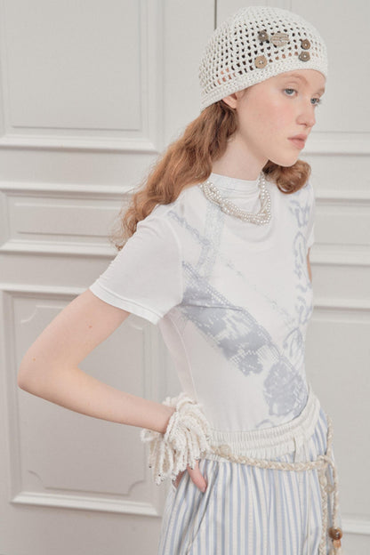 Blossom Silk Lace Tee