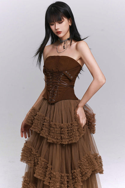 Ghost Girl Waist-Cinching Top