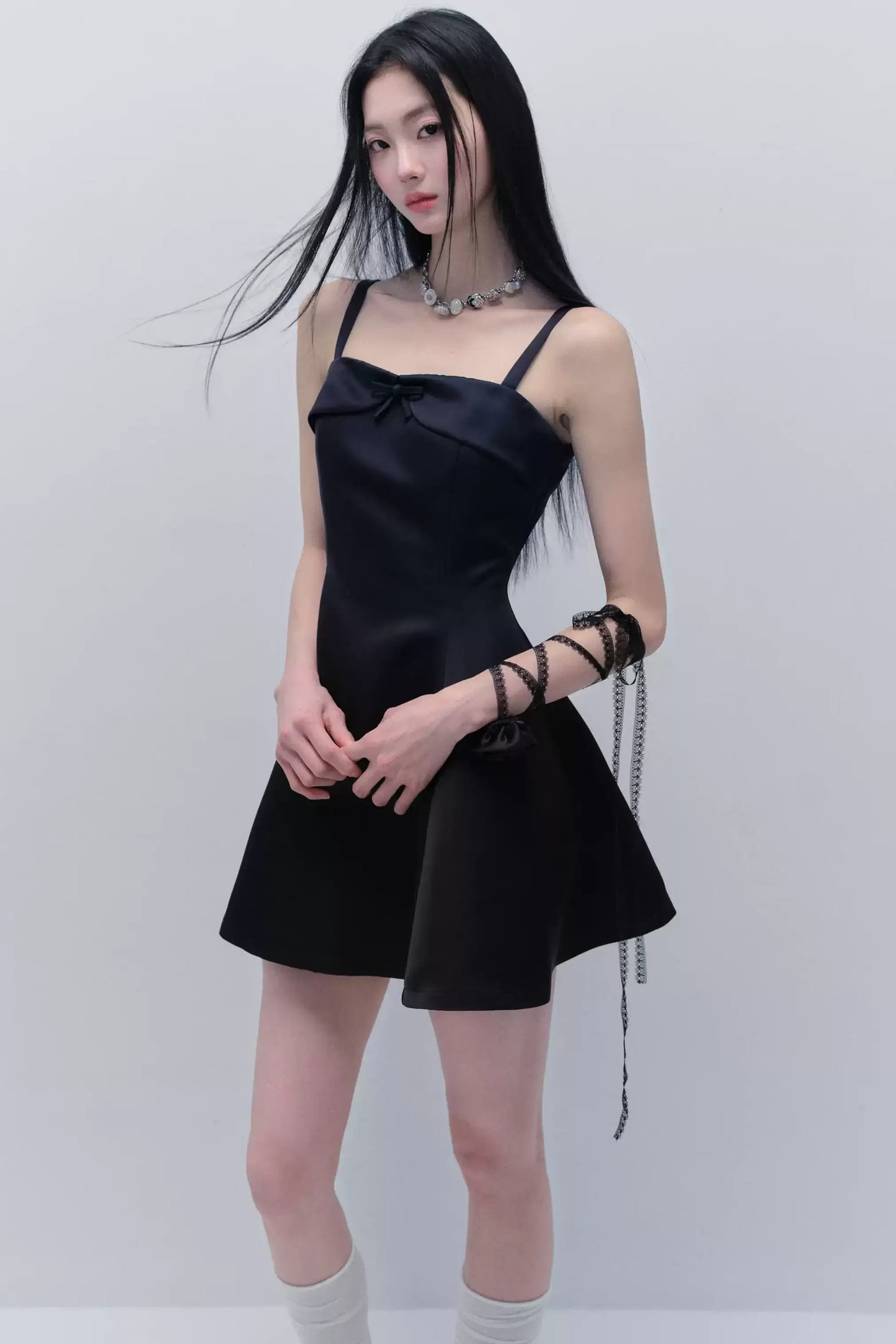 Elegant Satin Midi Dress