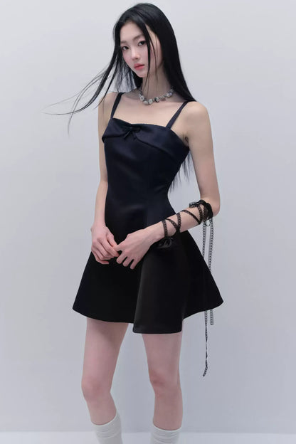 Elegant Satin Midi Dress