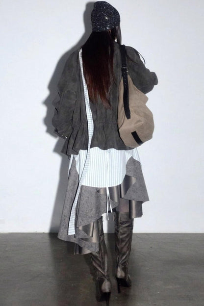 Urban Distressed Leather Jacket