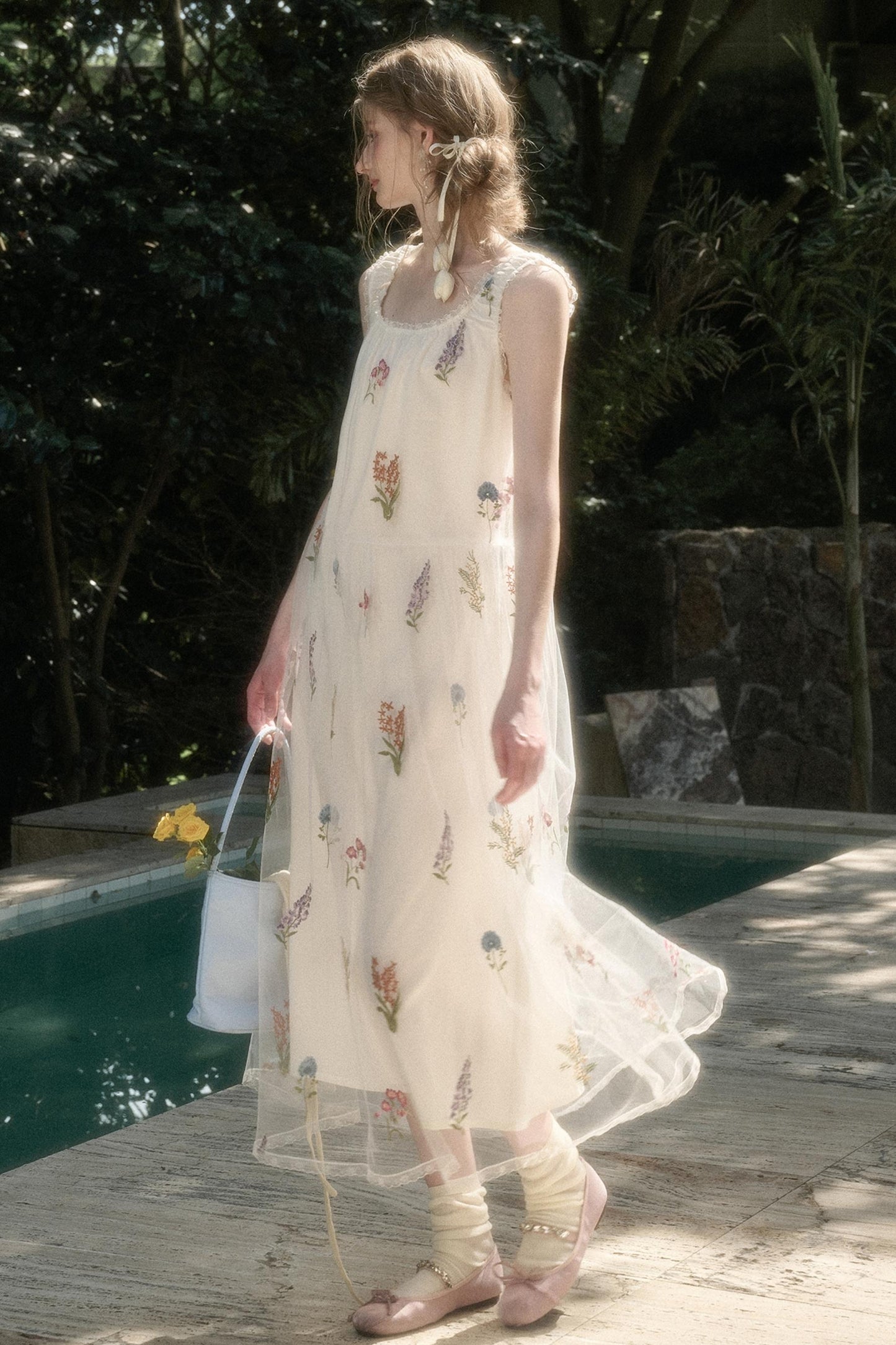 Galaxy Dandelion Halter Dress