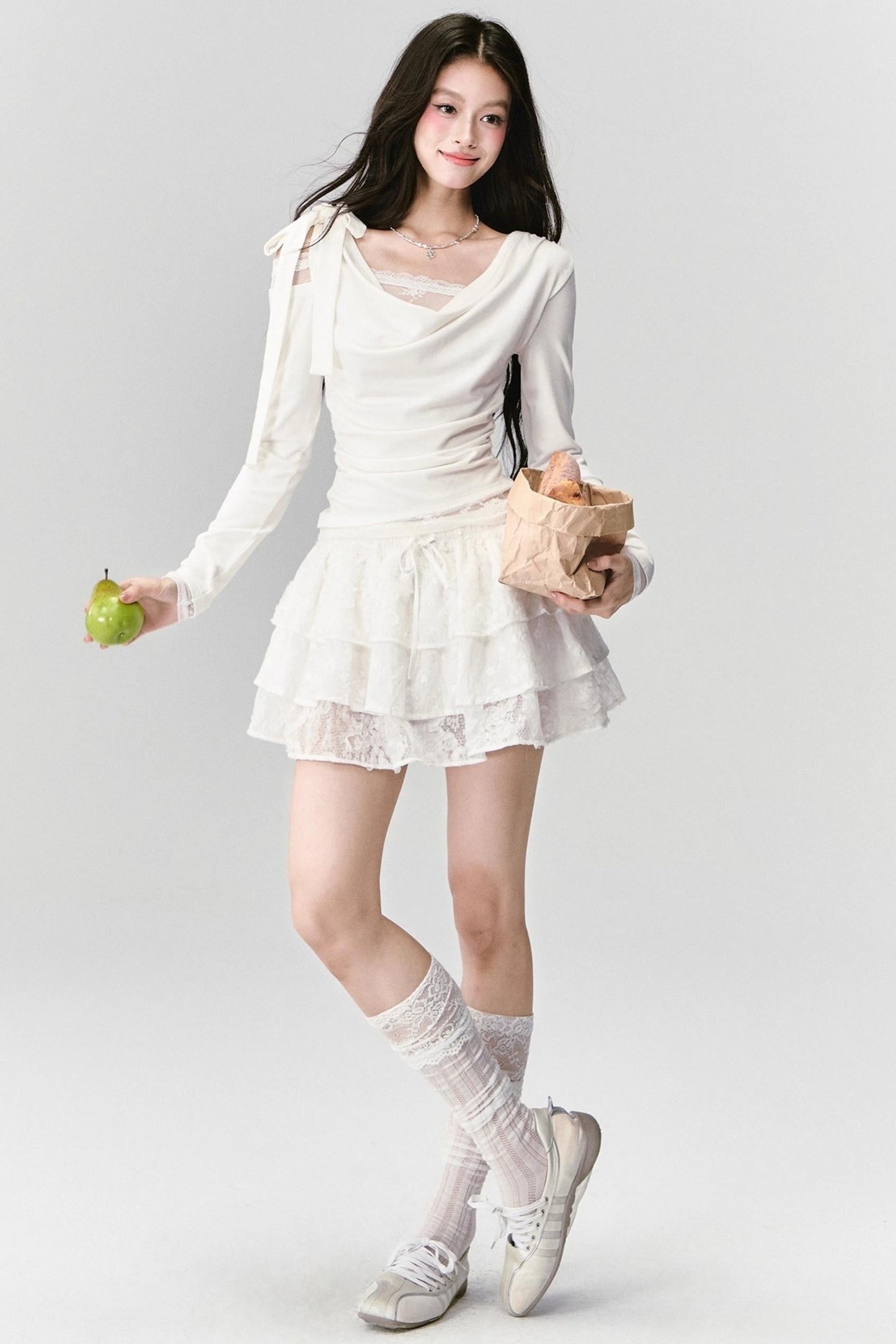 Pure Lace Knit Top Set-Up