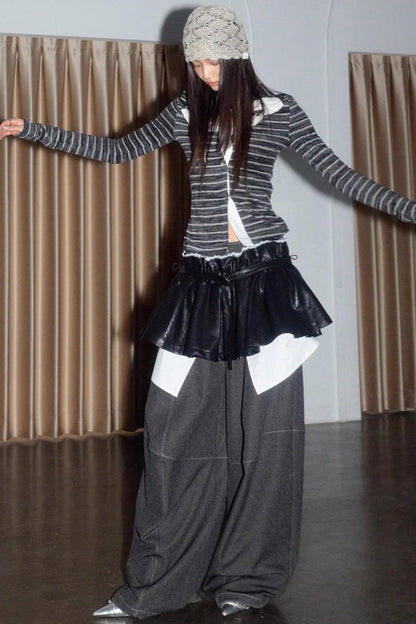 Ultra-High Collar Knit Base Shirt