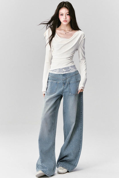 Pure Stardust Wide-Leg Pants