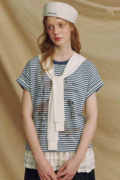 Casual Crewneck Printed T-Shirt