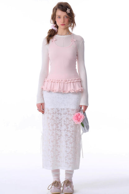 Cropped Knit Halterneck Vest