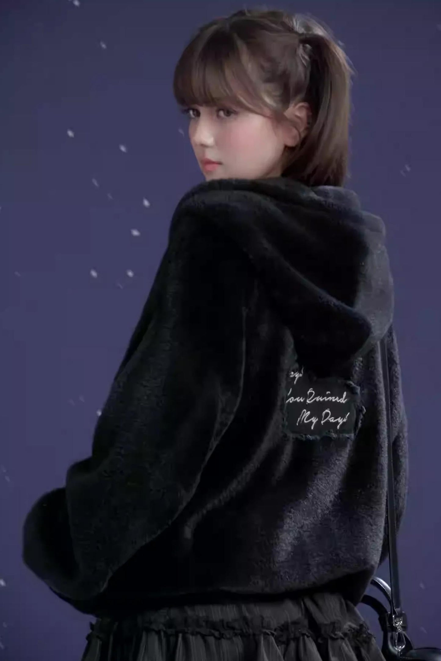 Embroidered Mink Velvet Jacket