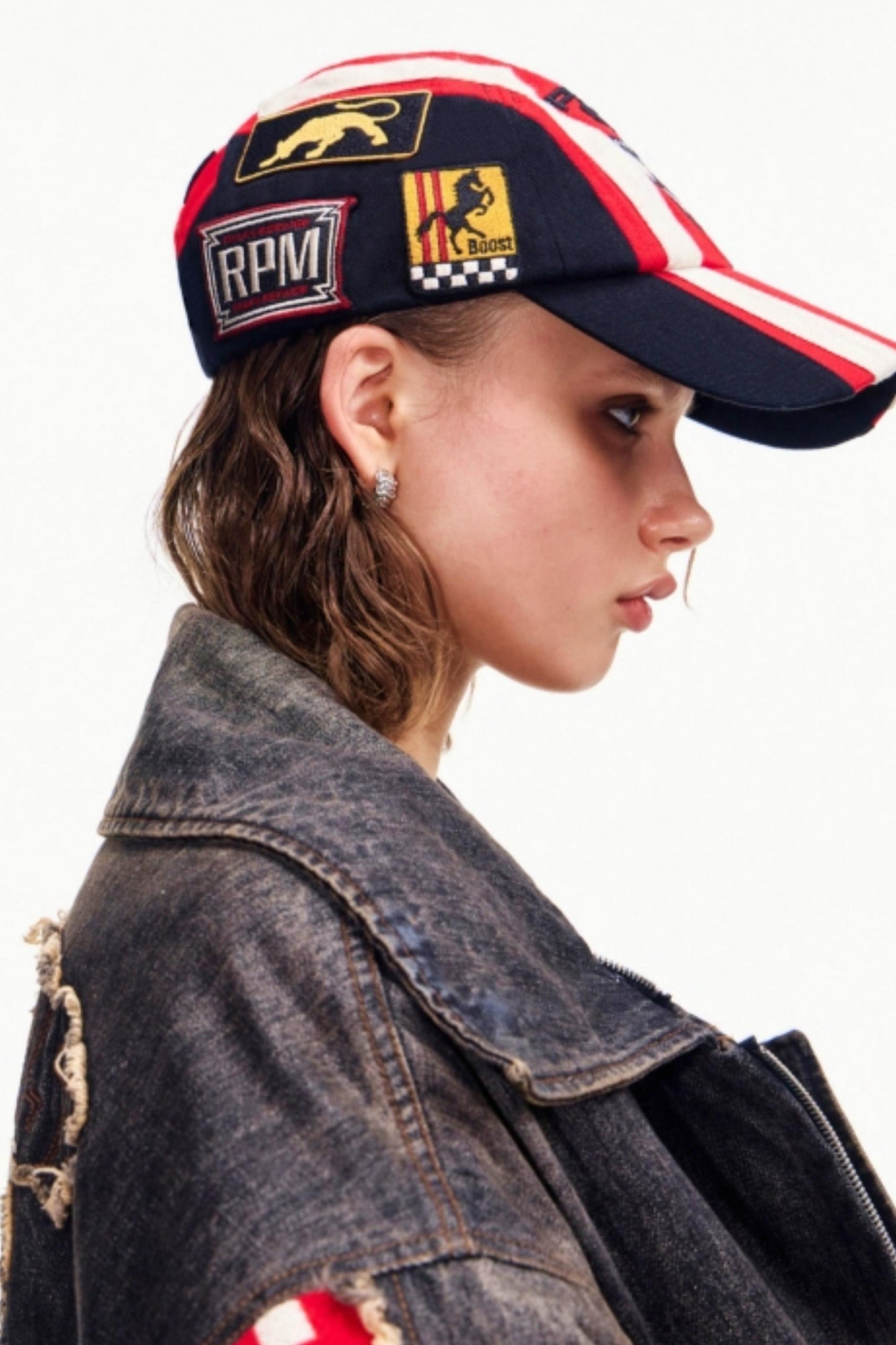Racing Embroidered Baseball Cap