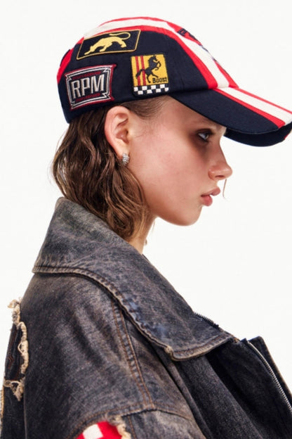 Racing Embroidered Baseball Cap