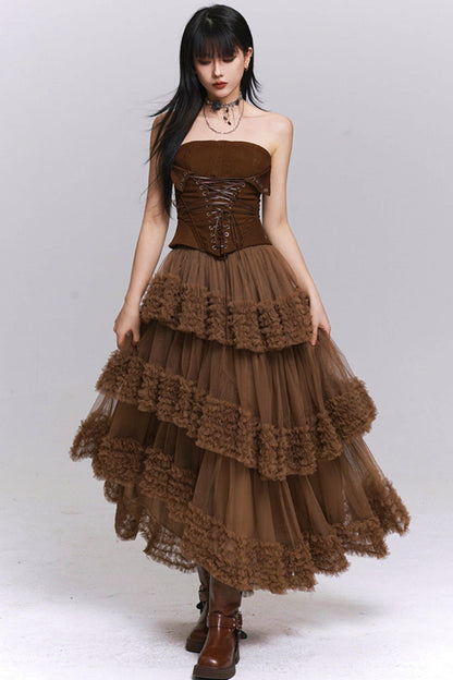 Ghost Girl Waist-Cinching Top