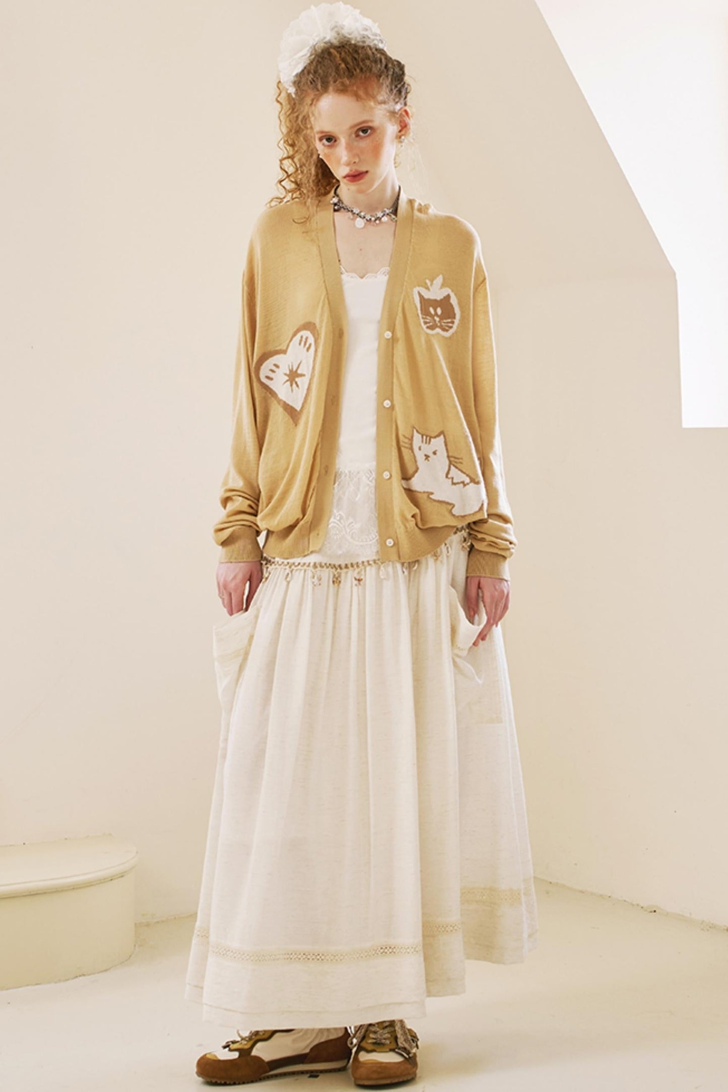 Soft Apple Design Cardigan