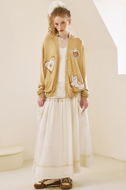 Soft Apple Design Cardigan