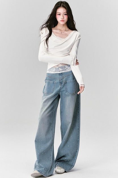 Pure Stardust Wide-Leg Pants